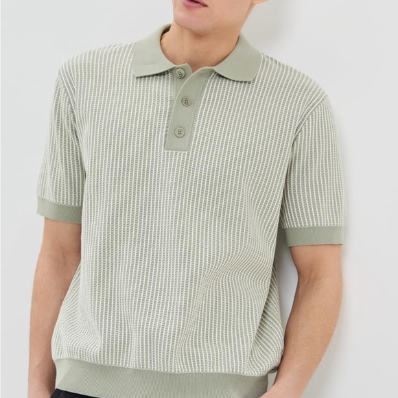 Men's Ladder Stripe Turnknit Polo - Picture 5 of 7